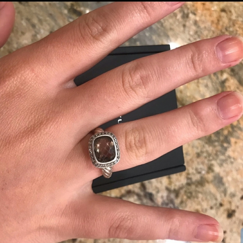 David Yurman Noblesse Ring Smoky Quartz